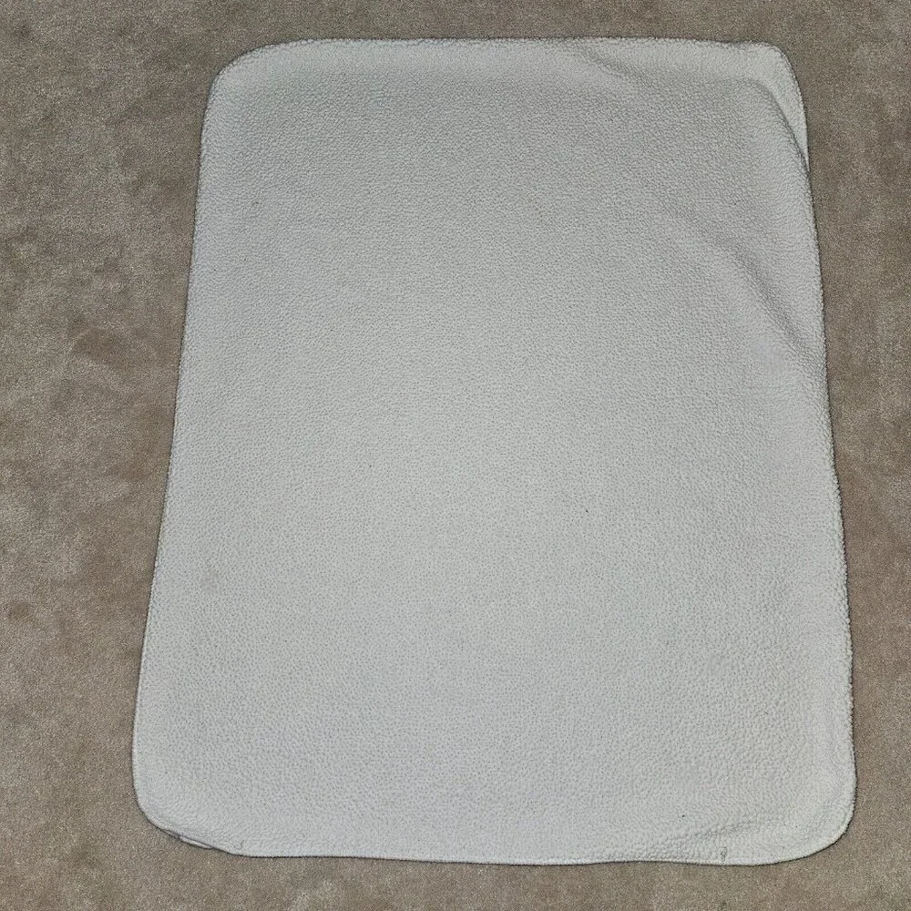Gray White Baby Blanket Animal Sketch Face Outline Bunny Bear Fox?